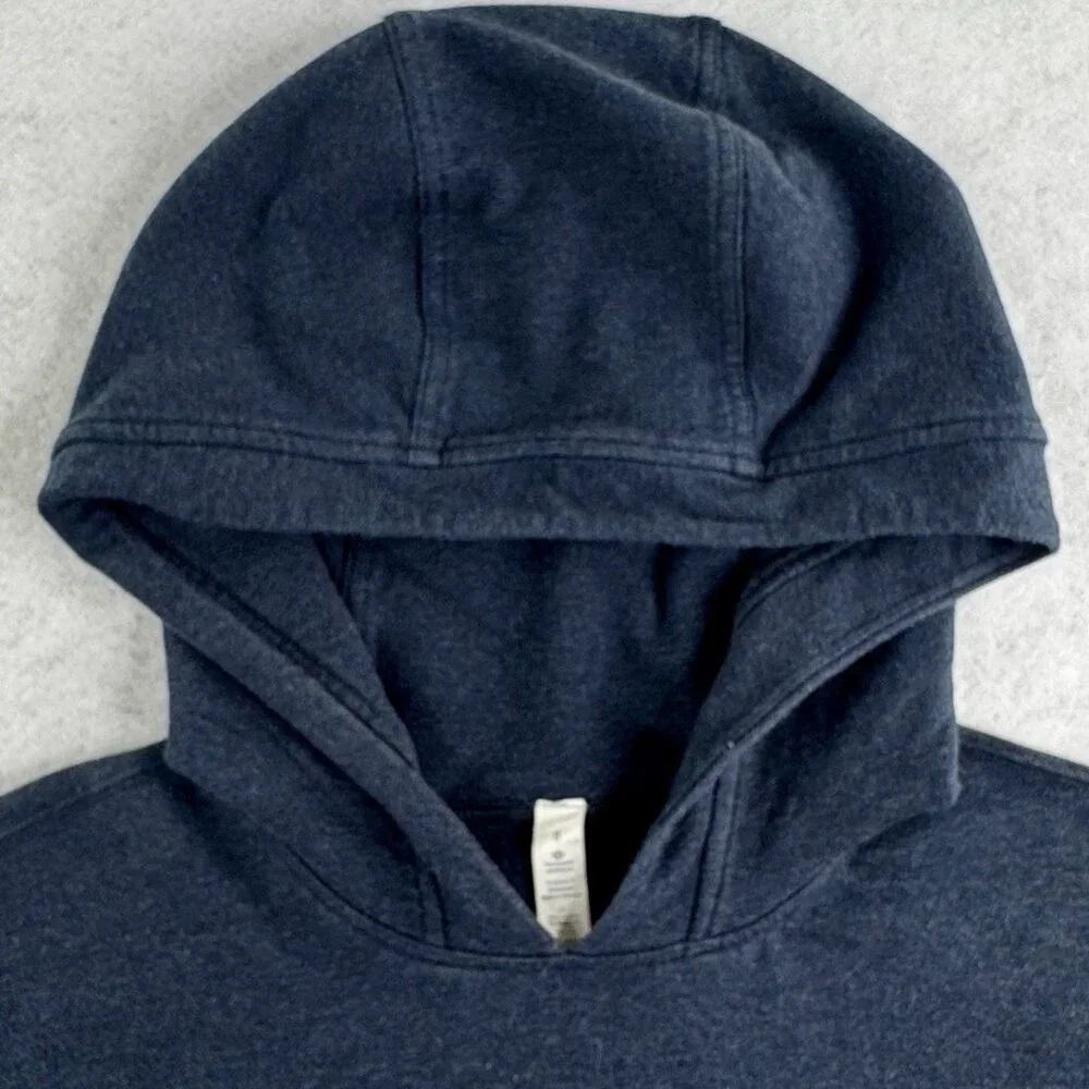 Lululemon Cut Above Hoodie Expression Women’s 8 Heathered Naval Blue Side Slits - Picture 5 of 10